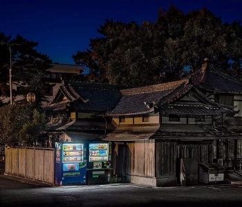 日本自动贩卖机 现代都市的路边烽火台