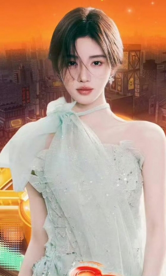 鞠婧祎夏晚穿搭简约吊带配高腰阔腿裤